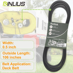 Rinlius Mower Deck Belt installation guide