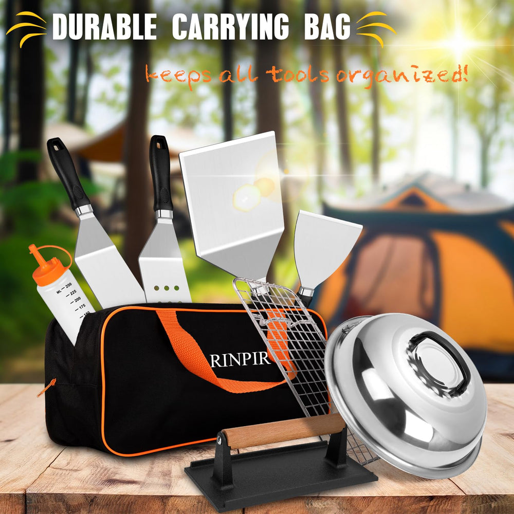 RINPIR Griddle Accessories Kit displayed with packaging