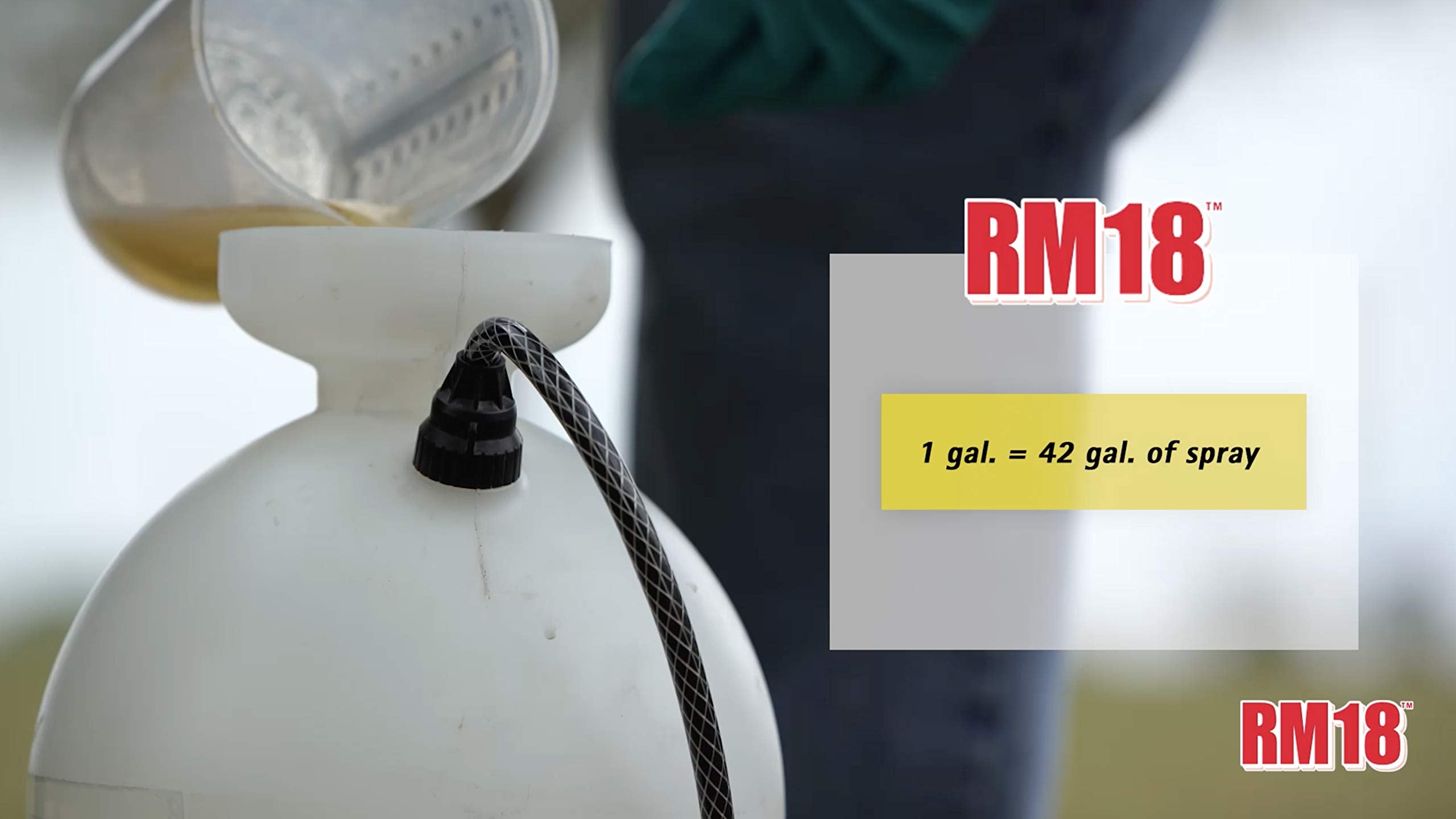RM18 Fast-Acting Weed Killer for large area coverage