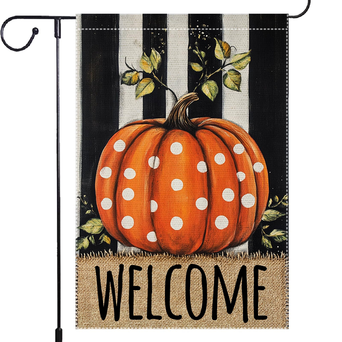 RMXJKIIU 12x18 inch garden flag with pumpkin design