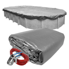 Robelle 10 x 15 ft Professional Platinum Pool Cover front view