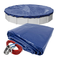Robelle 15 ft professional pool cover front view