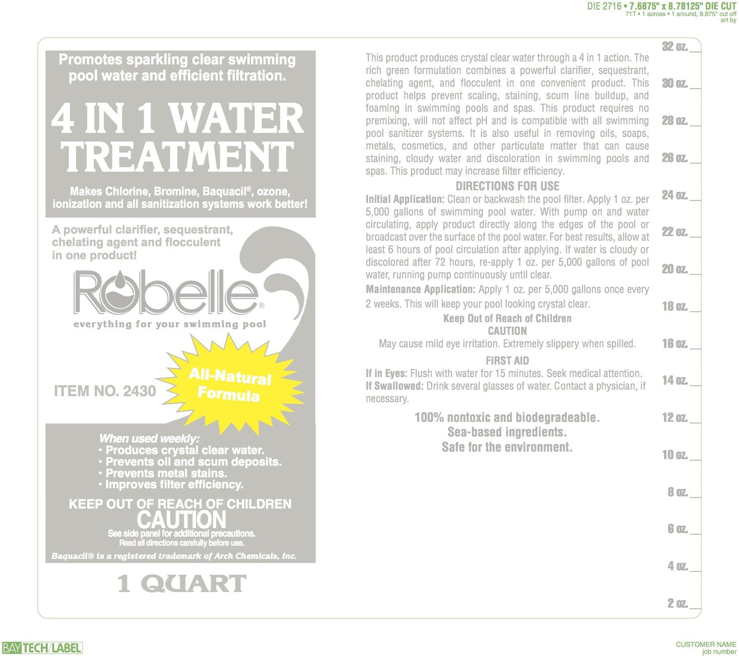 Robelle 4-Pack Pool Clarifier application instructions