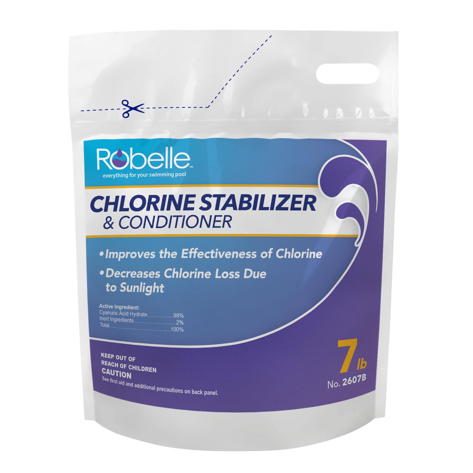 Robelle 7-Pounds Chlorine Stabilizer front view