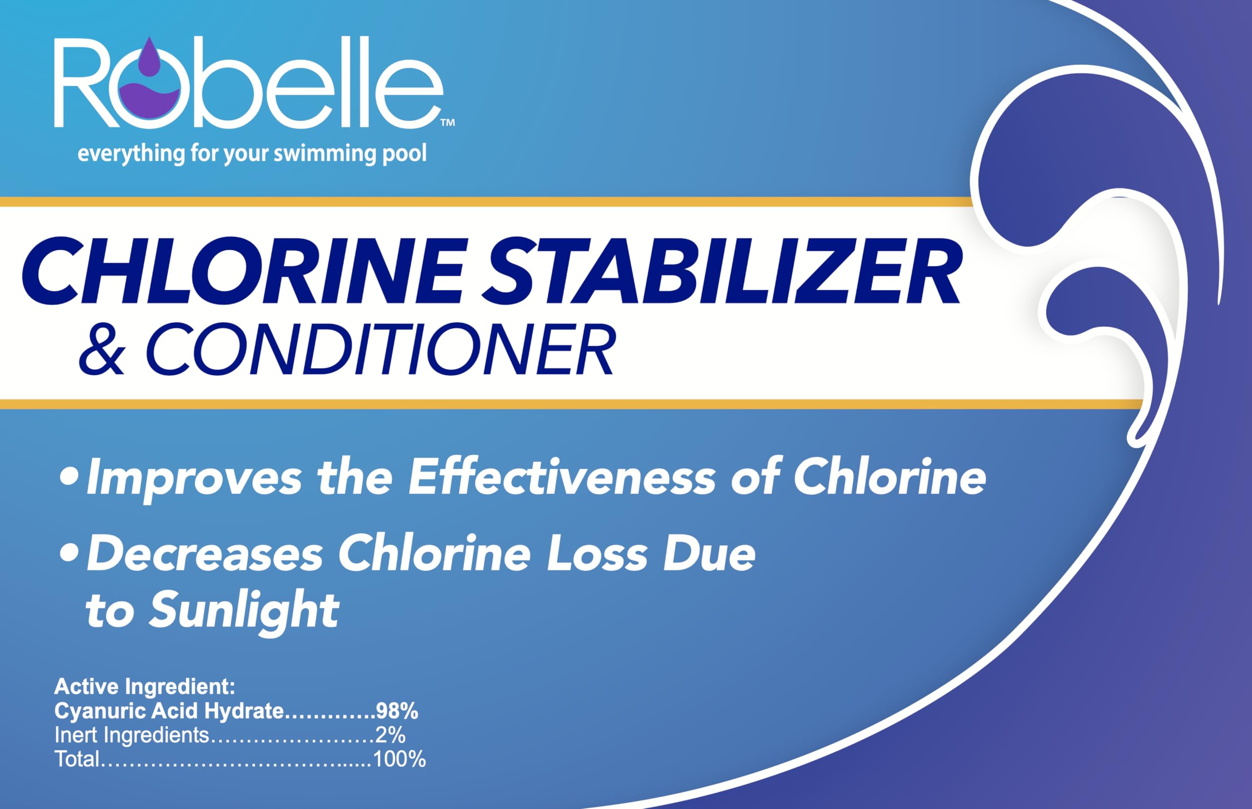 Robelle 7-Pounds Chlorine Stabilizer granules close-up