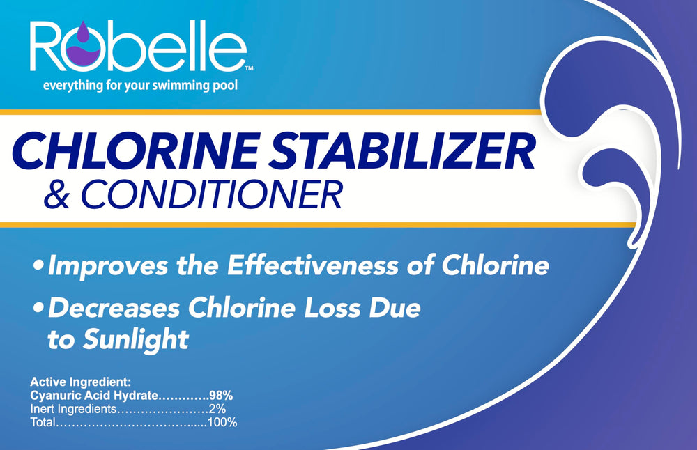 Robelle 7-Pounds Chlorine Stabilizer granules close-up