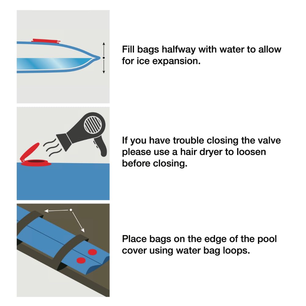 Robelle pool cover weights in packaging