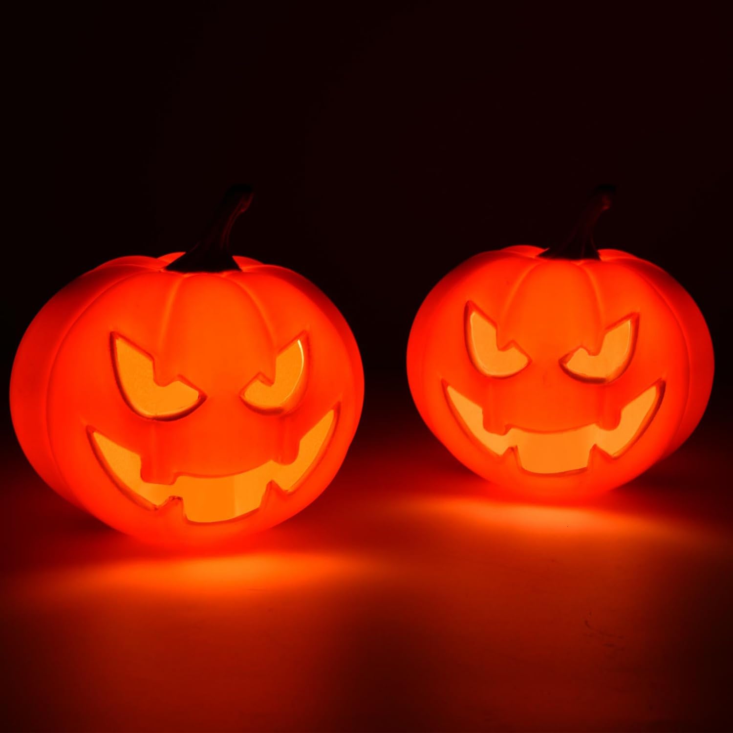 Rocinha Jack O Lantern Pumpkin on a garden table