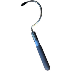 Rocklin Industry Large Radius Hook Cultivator front view, stainless steel
