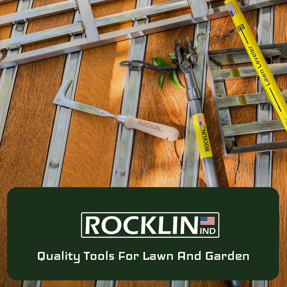 Rocklin Industry Large Radius Hook Cultivator held in hand for grip demonstration