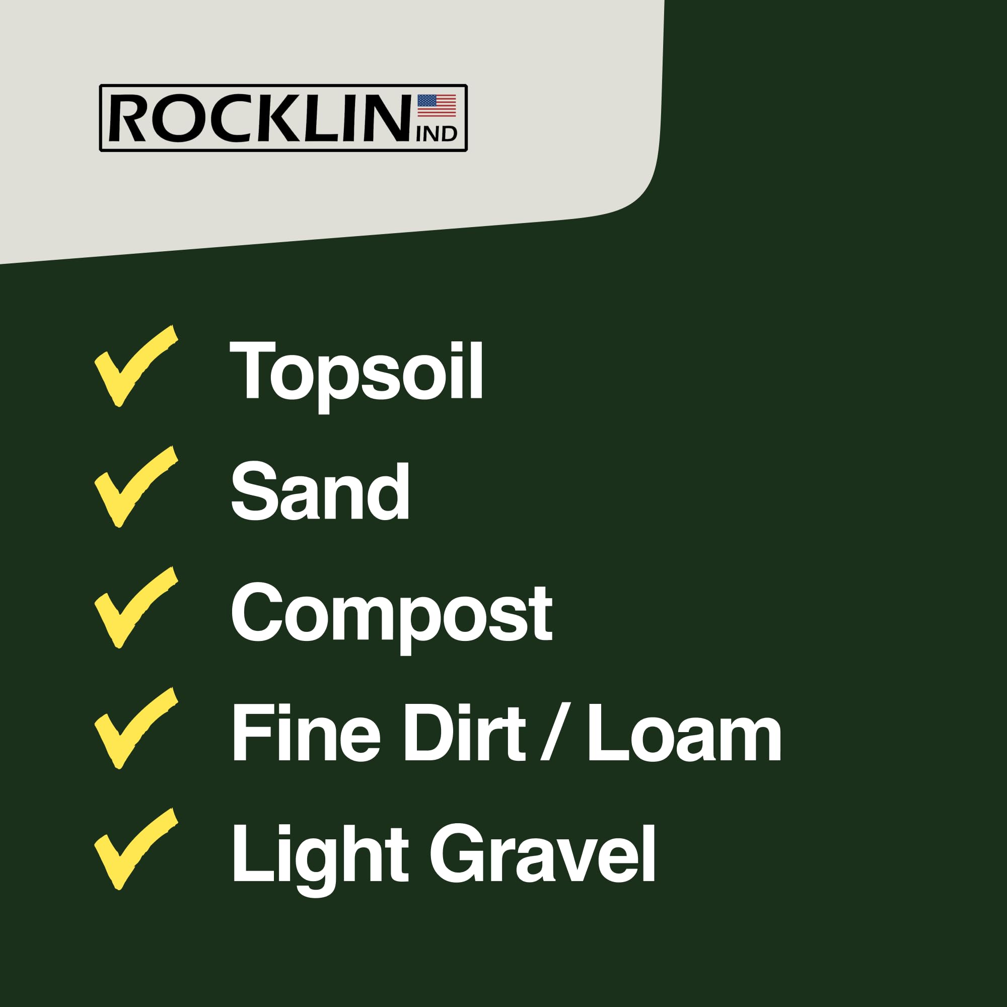 Rocklin Lawn Leveling Rake packaging details