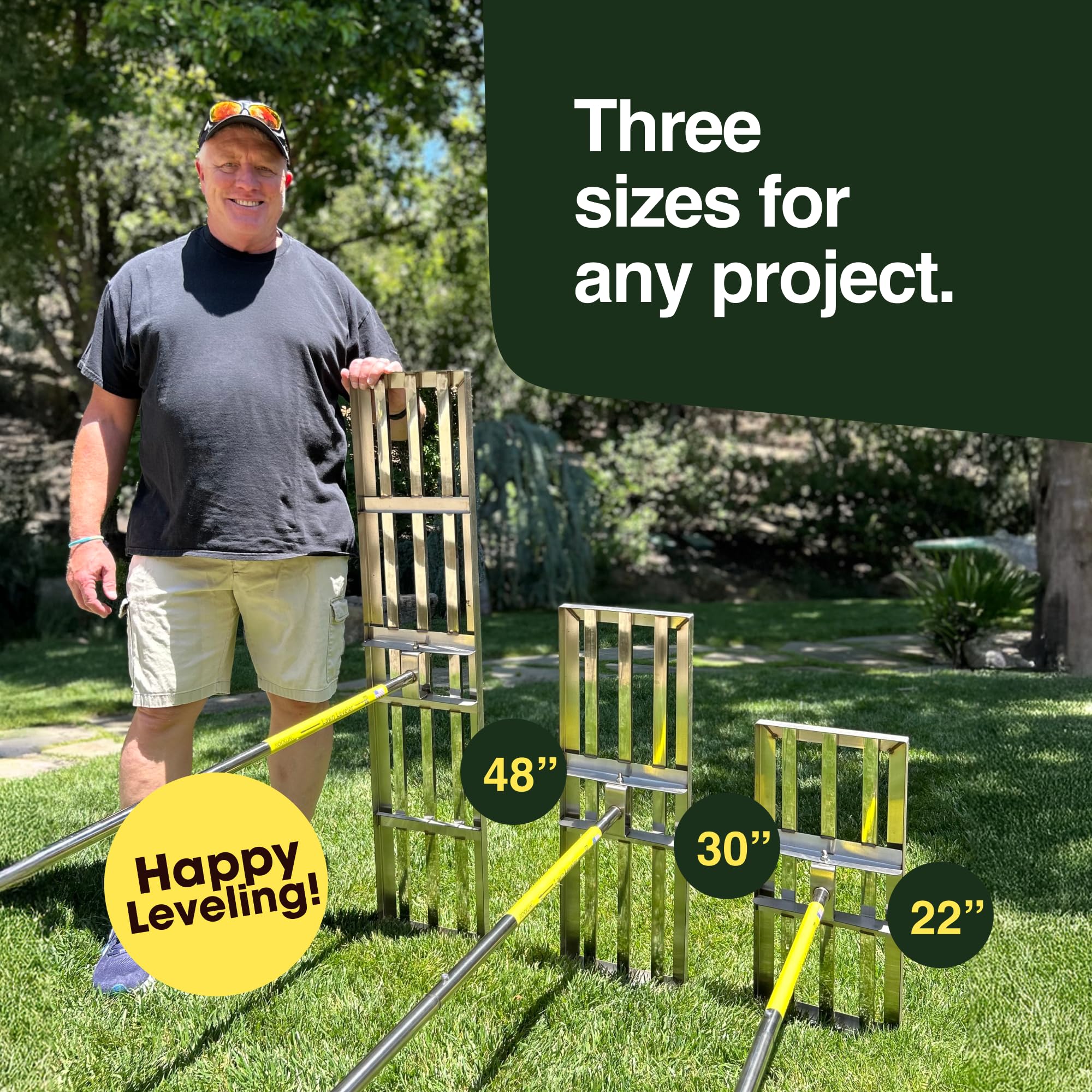 Rocklin Lawn Leveling Rake with handle detail
