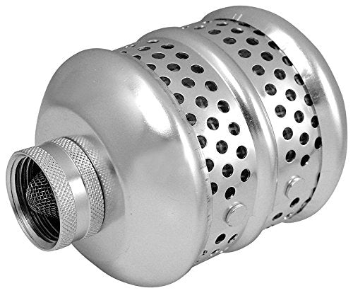 Rocky Mountain Goods Bubbler Sprinkler silver aluminum front view