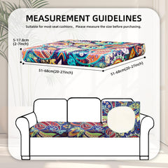 Rococo pattern cushion cover from BIETYONE on an outdoor sofa