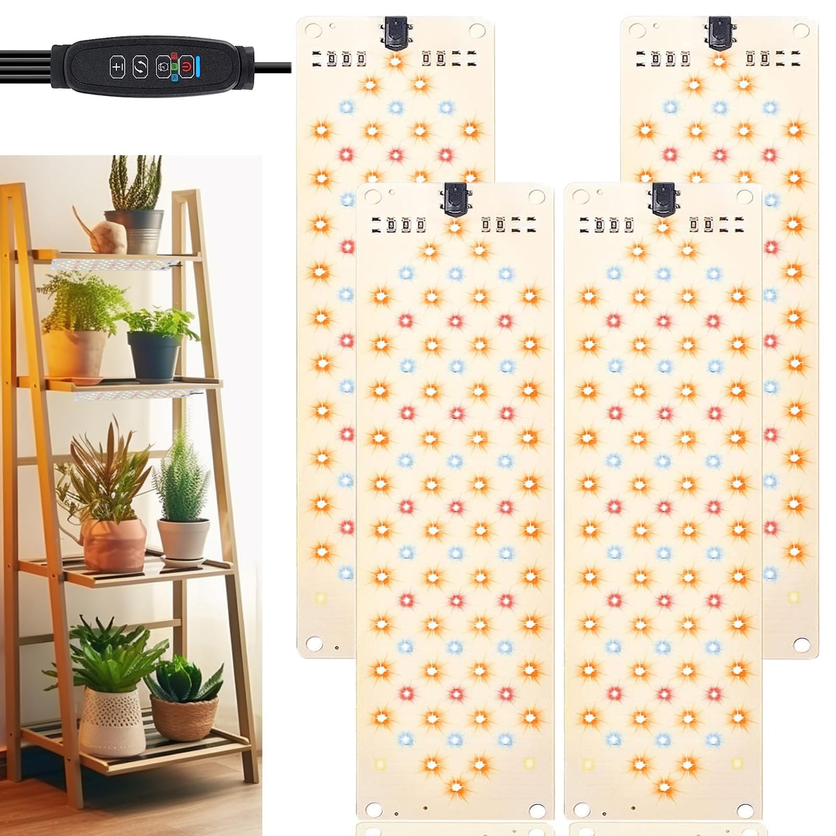 Rocoking 40W grow light panel front view