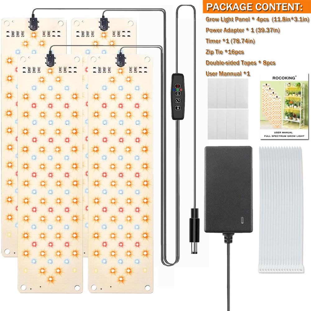 Rocoking grow light panel dimensions displayed