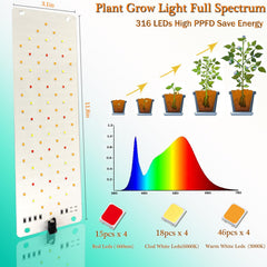 Rocoking grow light panel in a greenhouse setup