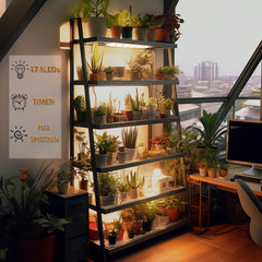 Rocoking grow light panel showing 10 dimmable levels