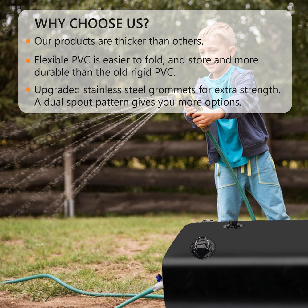 Rodelna portable water tank with hose kit