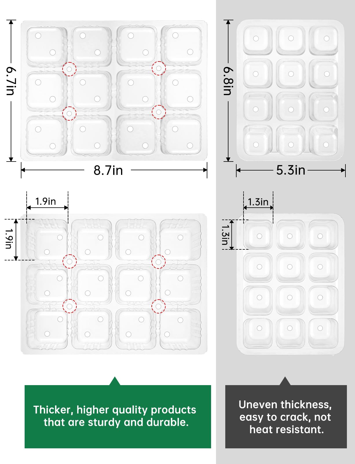RODINTO Seed Starter Tray with USB adapter and tools