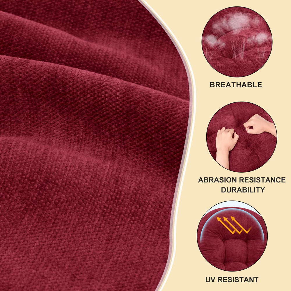 ROFIEJOX rocking chair cushion laid on a standard rocking chair