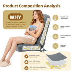 ROFIEJOX Rocking Chair Cushion on a patio rocking chair