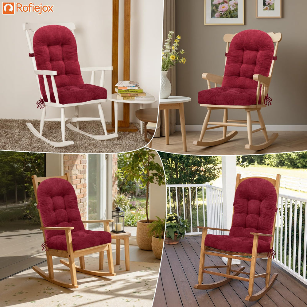 ROFIEJOX rocking chair cushion vacuum-packed for shipping
