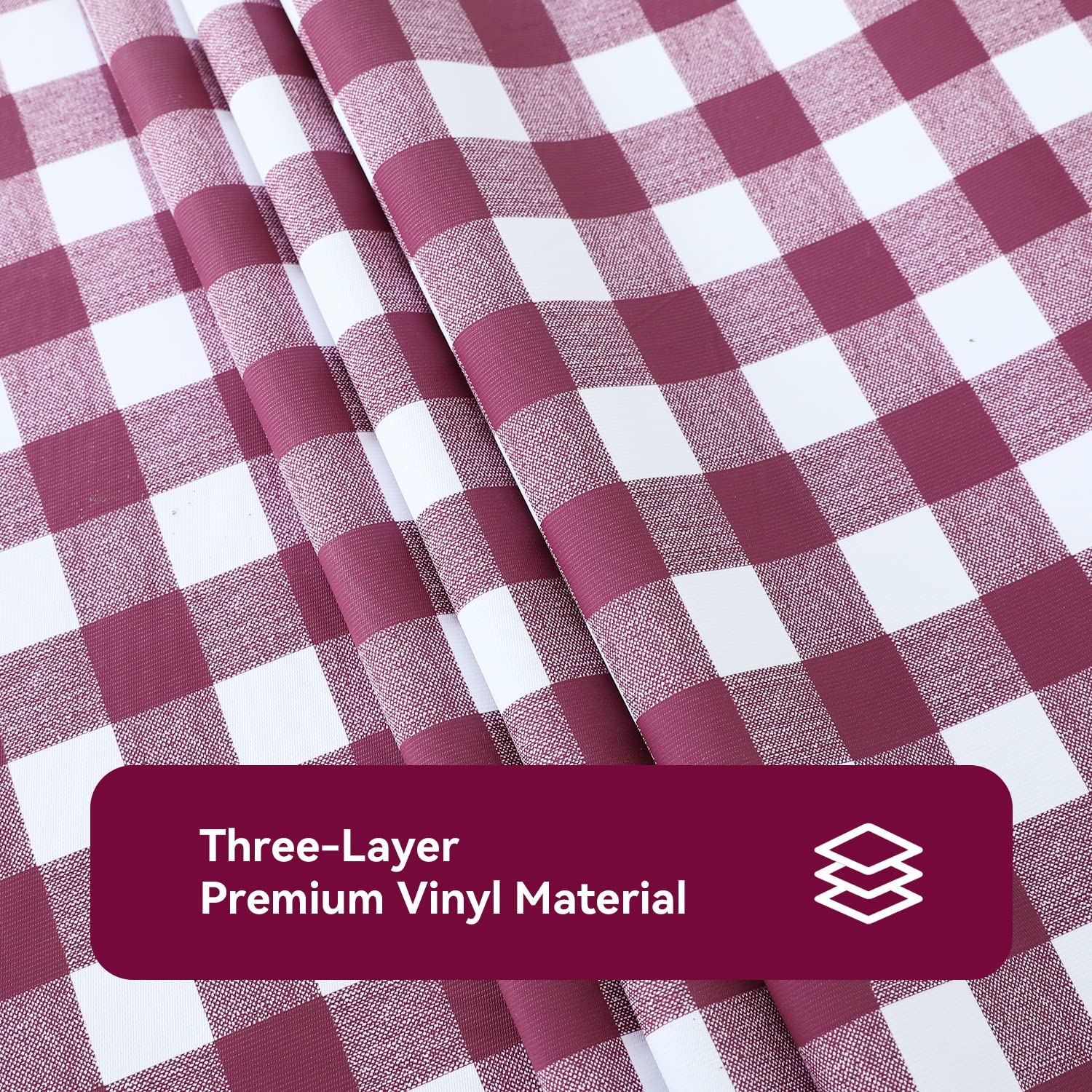 Romanstile tablecloth folded, showcasing its lightweight design