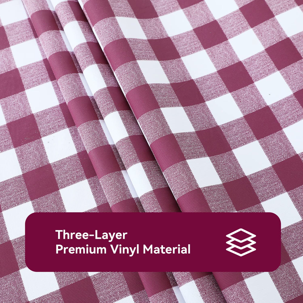 Romanstile tablecloth folded, showcasing its lightweight design
