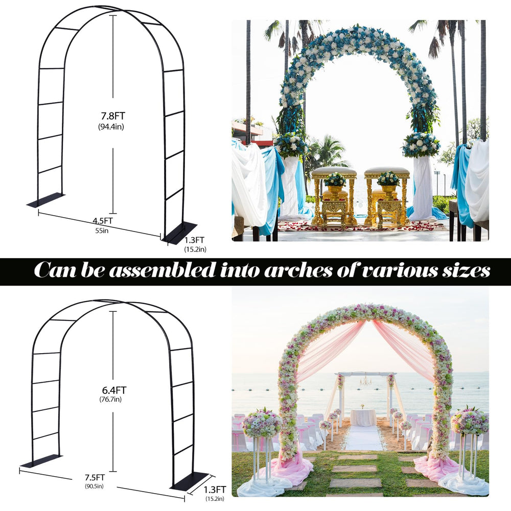 ROOLLYA adjustable garden arch assembly instructions schematic