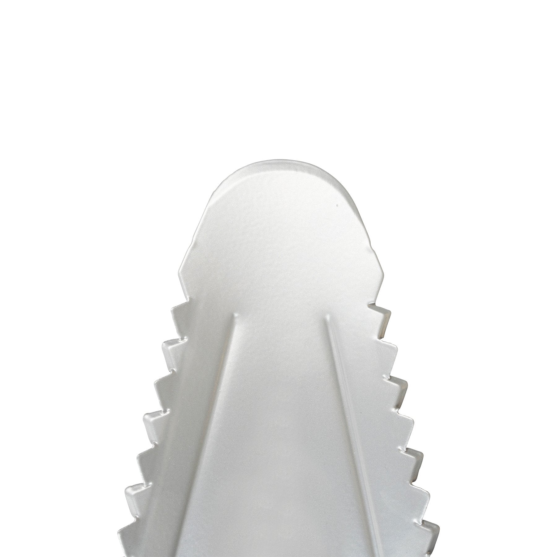 ROOT ASSASSIN carbon steel shovel with serrated edge close-up