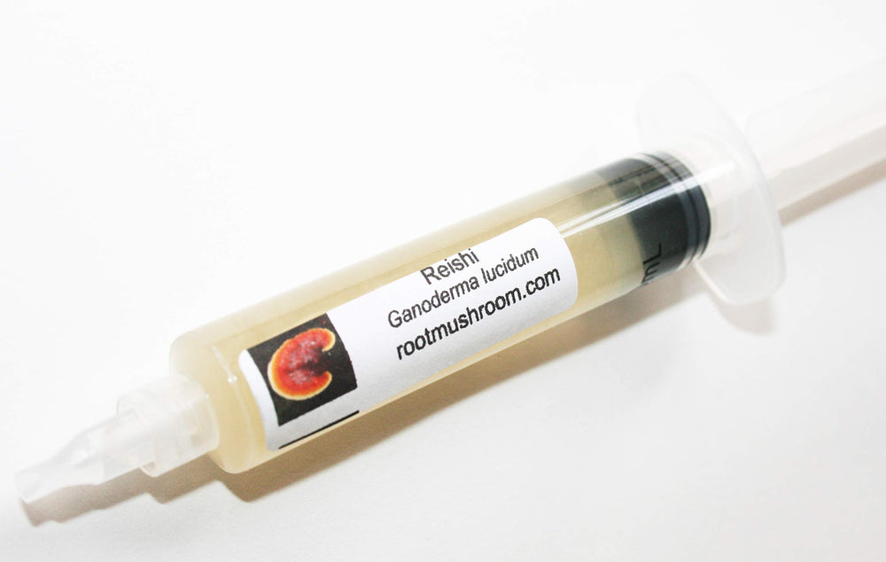 Root Mushroom Farm Reishi Liquid Culture 10cc front view