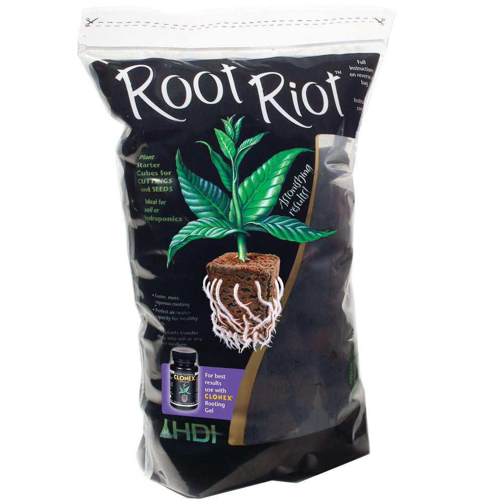 Root Riot Plant Starter Cubes 100 pack front view