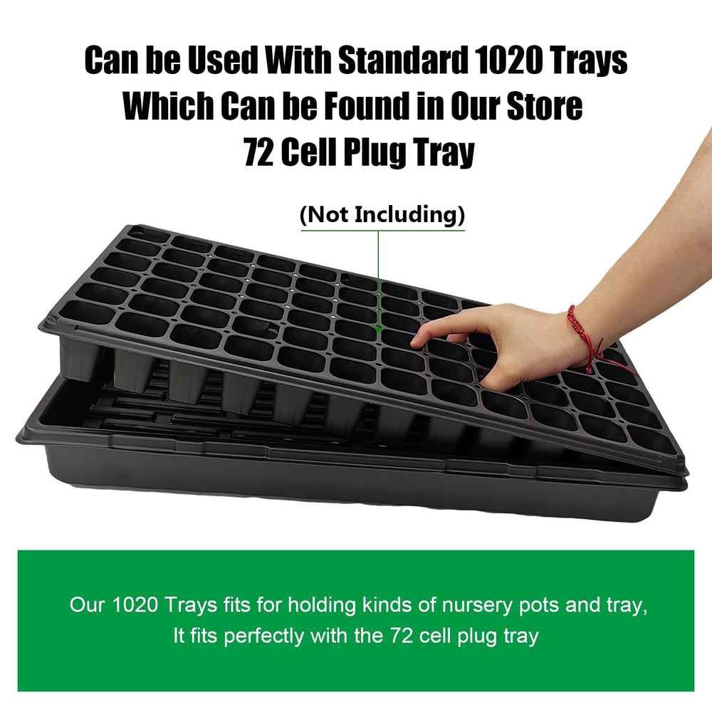 RooTrimmer 10 Pack 1020 Trays showing bottom design features