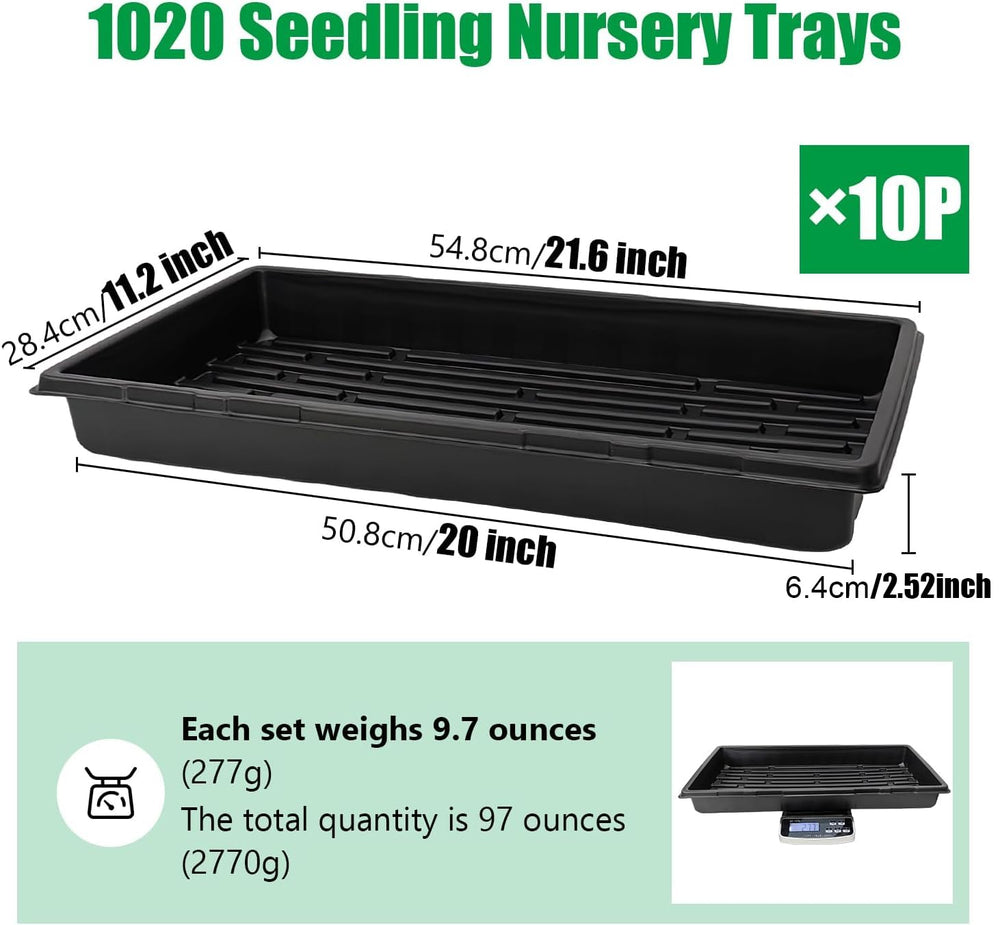 RooTrimmer 10 Pack 1020 Trays side view demonstrating depth