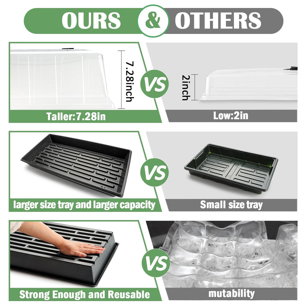 RooTrimmer 1020 seed starting tray showing seedlings inside
