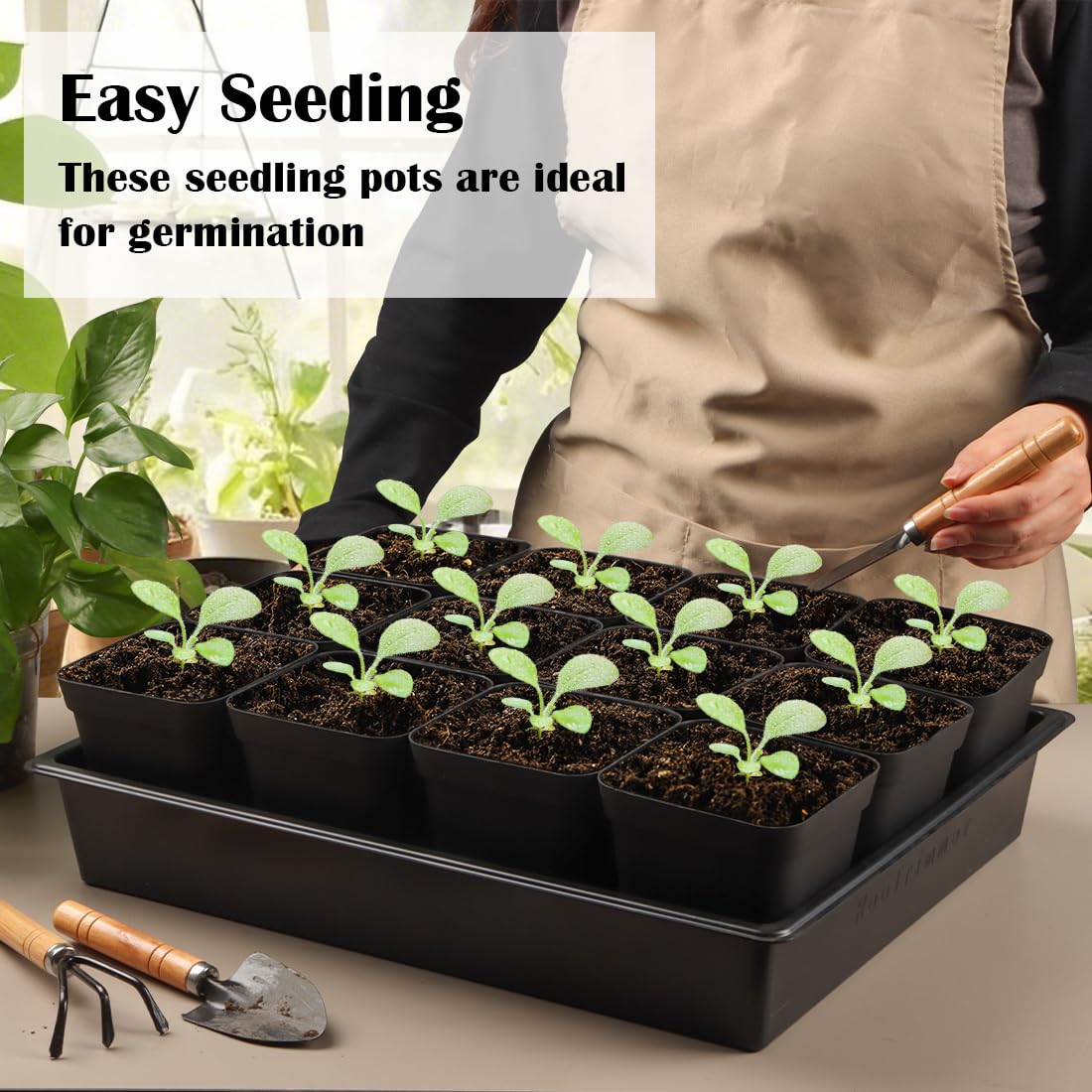 RooTrimmer 3.15 inch nursery pots in black colour