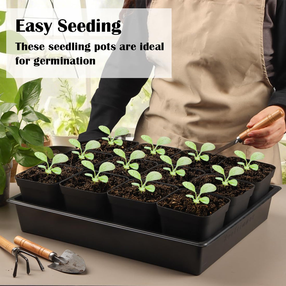 RooTrimmer 3.15 inch nursery pots in black colour