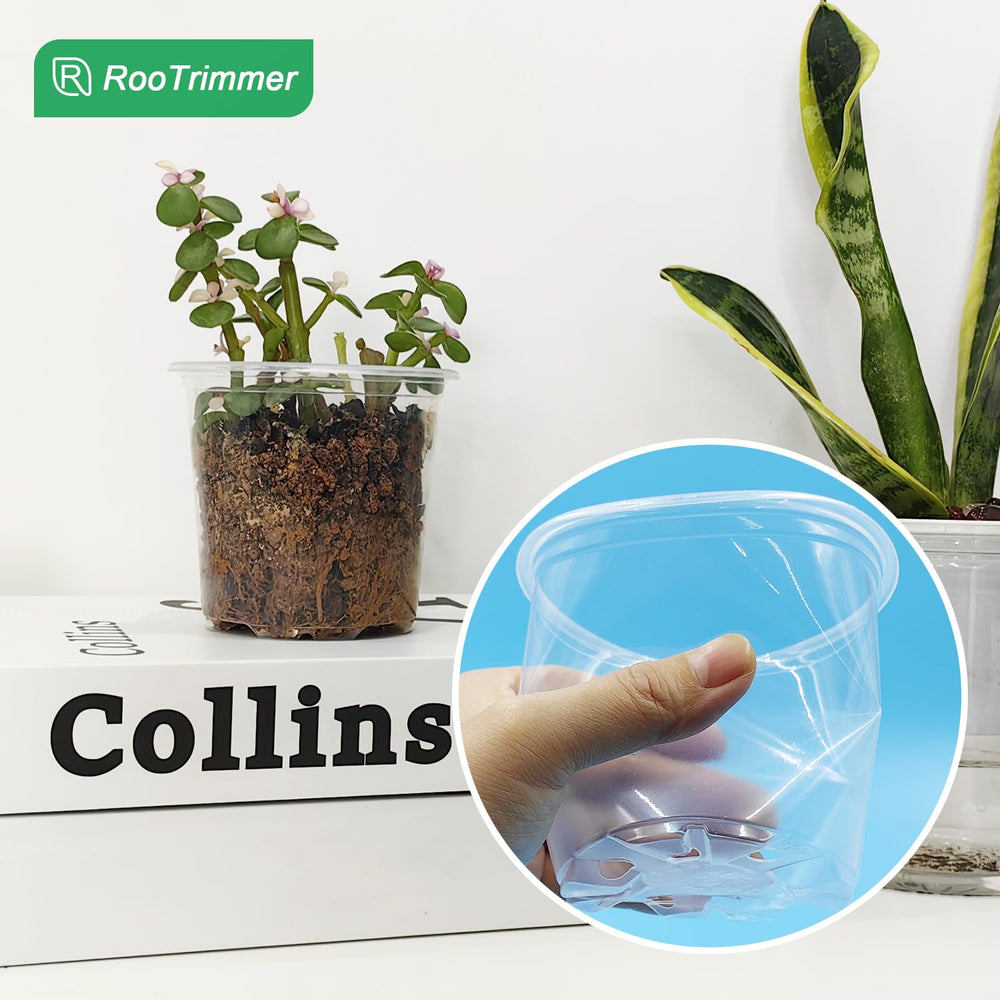 RooTrimmer 3.5 inch nursery pot with clear design
