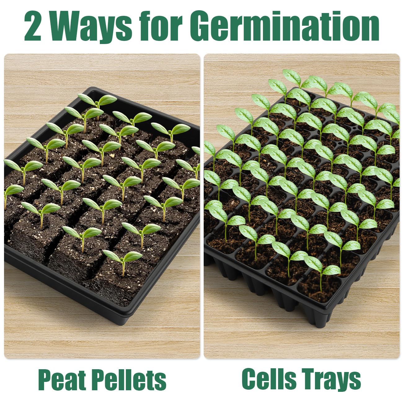 RooTrimmer 5-pack seed starting trays stacked