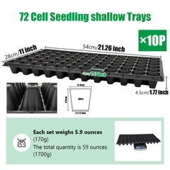 RooTrimmer 72 Cell Seed Tray side view showing thickness