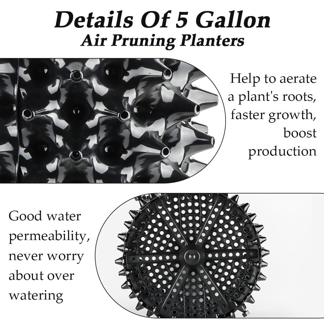 RooTrimmer Air Pruning Planters 5 Gallon included sheets and screws