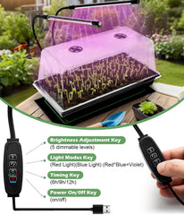 RooTrimmer heat mat underneath seed starter tray