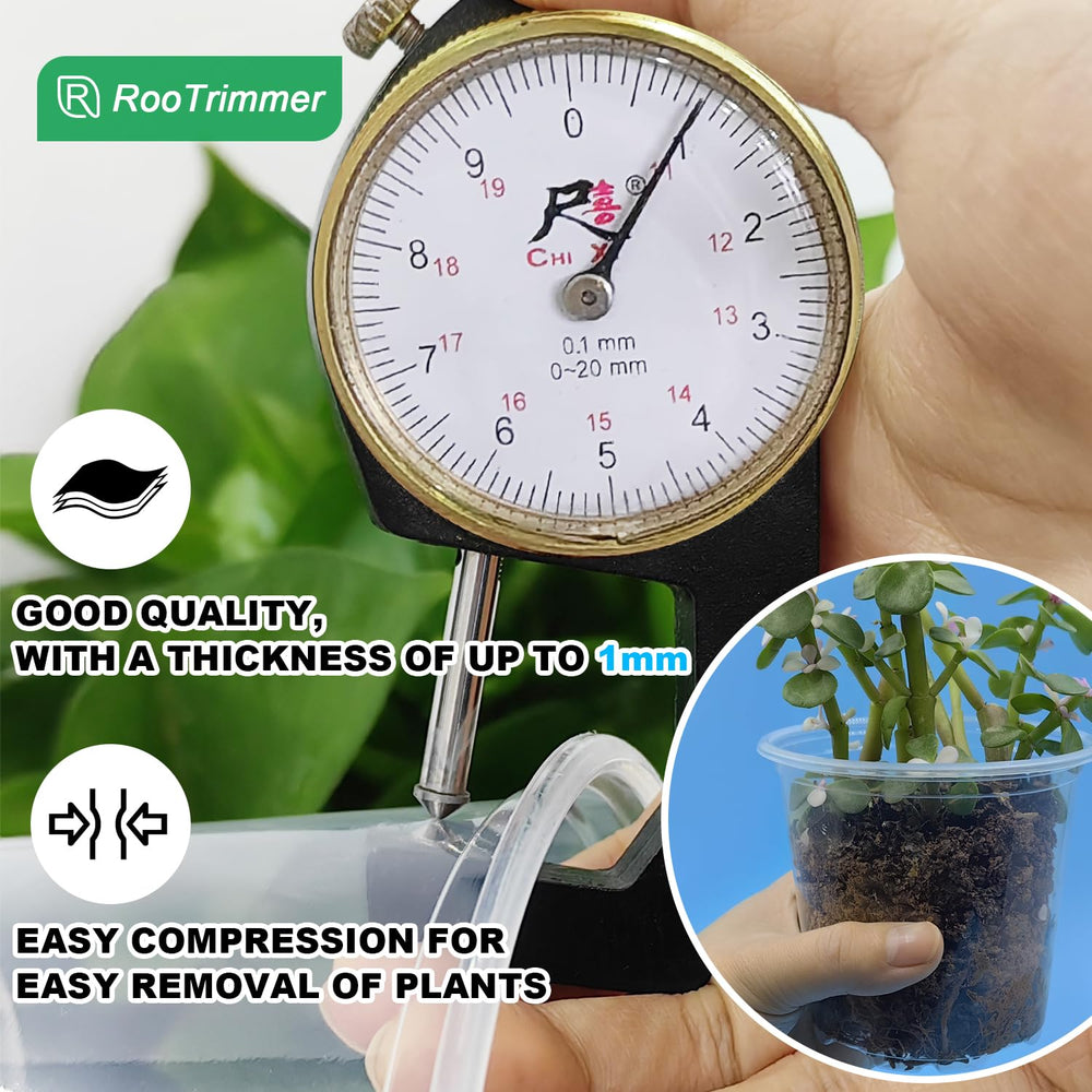 RooTrimmer nursery pot with seedlings inside
