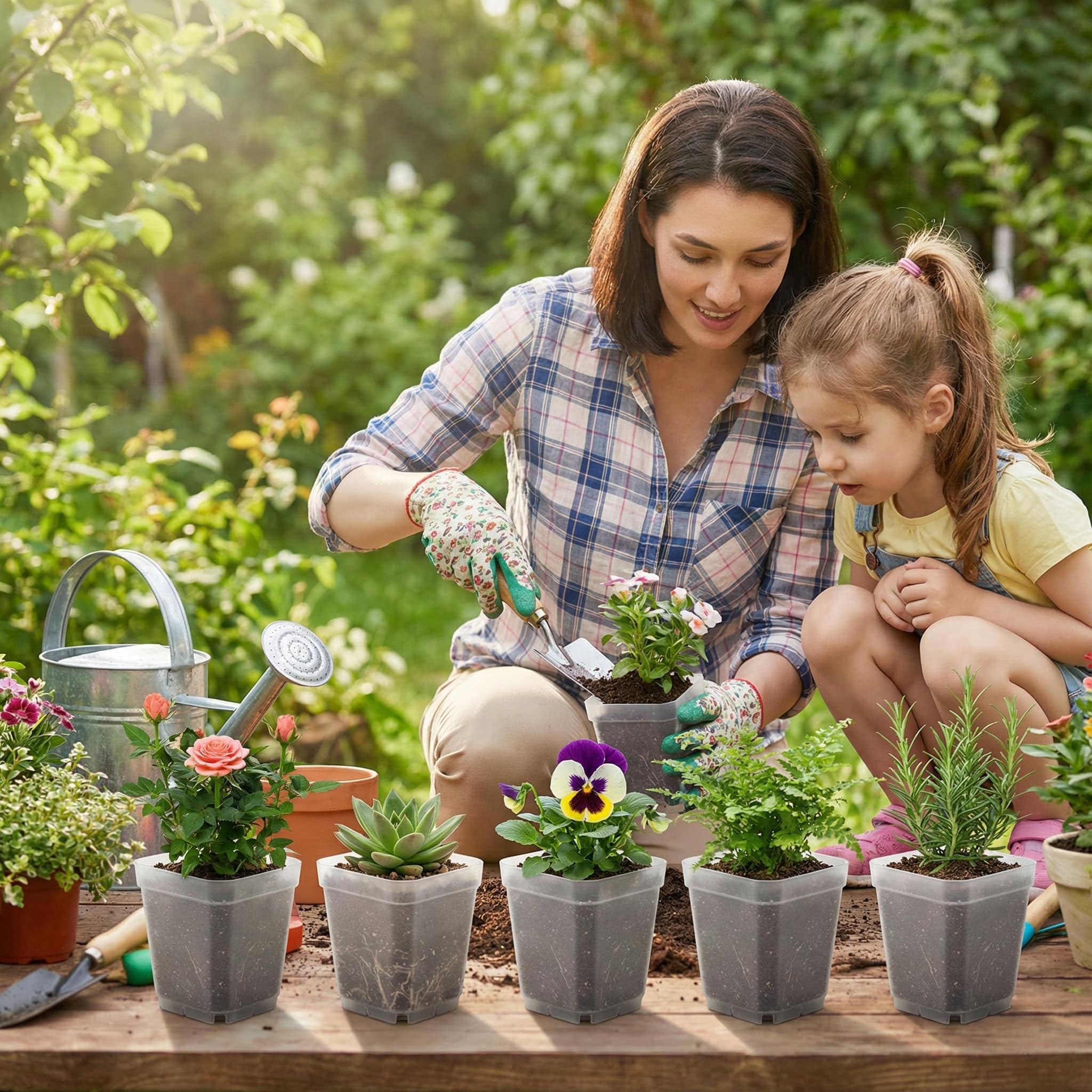 RooTrimmer nursery pots in a 24-cell tray