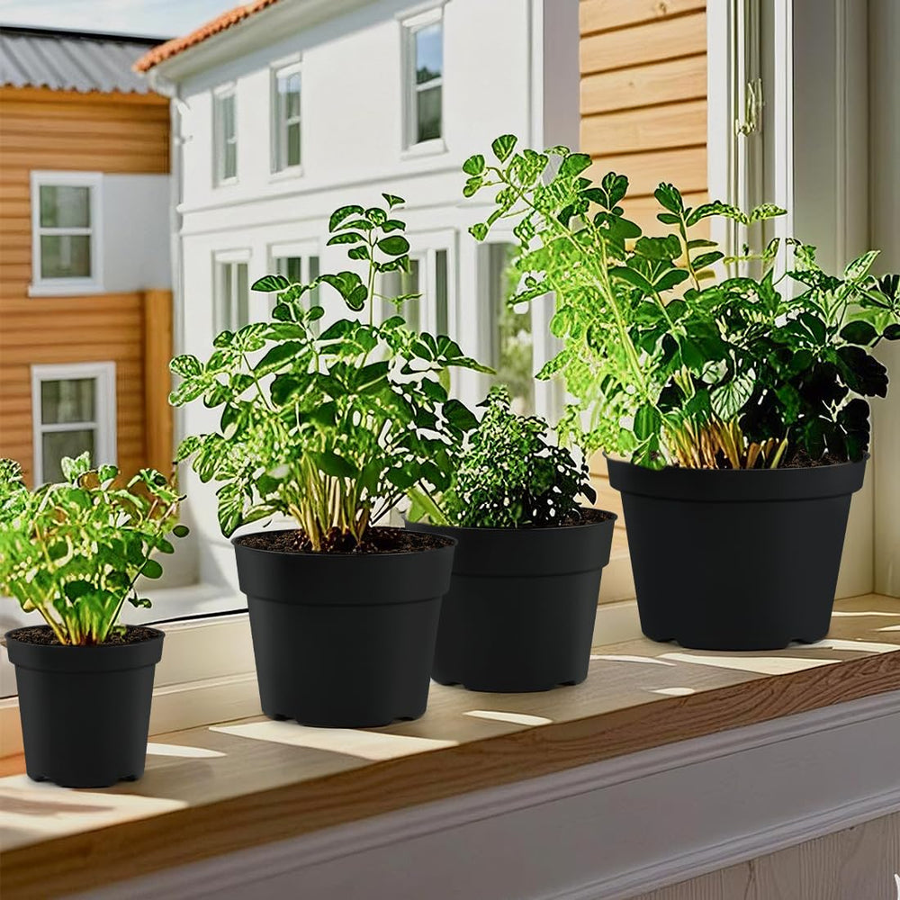 RooTrimmer nursery pots set displayed on a garden table