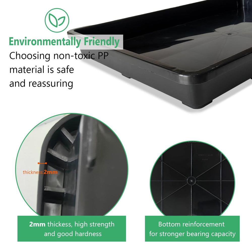 RooTrimmer nursery potting tray showing dimensions 17.3" x 11.8"