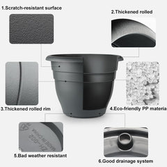 RooTrimmer plant pot showing drainage holes and detachable tray