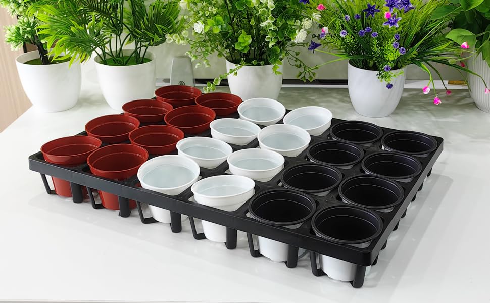 RooTrimmer Plant Tray on a garden table