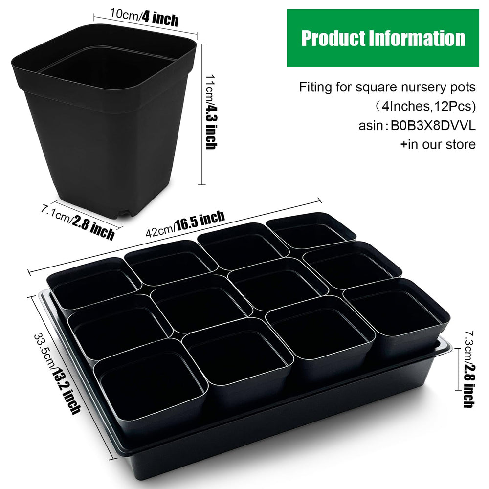 RooTrimmer Seed Starter Tray with soil and seeds